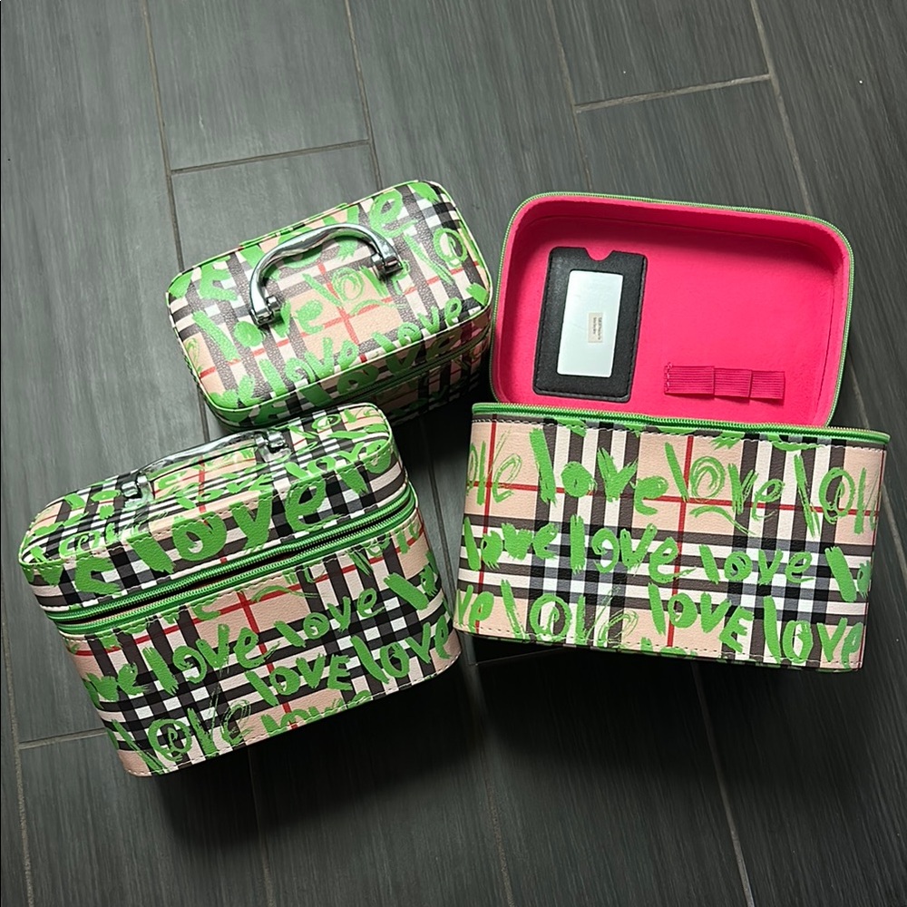 Colorful Travel Cosmetic Nesting Bag Set